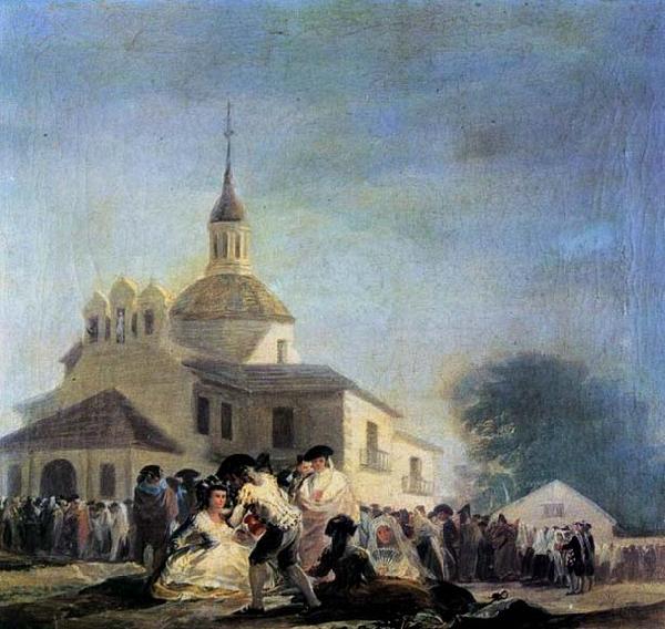 Francisco de goya y Lucientes Pilgrimage to the Church of San Isidro Germany oil painting art